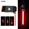 Lanterna Traseira Criativa para Bicicleta Carregamento USB Luz Piloto Ciclismo Noturno ao Ar Livre Luz de Água LED de Alto Brilho Aviso Lanterna Traseira