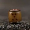 Contas de Barril Esculpidas com Osso de Iaque Inlaid Estilo Xizang, Contas Soltas, Contas de Cintura, Contas Superiores, Artesanato DIY, Contas Budistas, Acessórios para Pulseiras