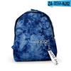 2021 Amazon Transfronterizo Nuevo Tie-Dye Estudiante Diario Impreso en 3D Calle Tela Oxford Mochila Cordón de Moda