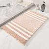 Alfombra Antideslizante Rayada de Microfibra Engrosada Transfronteriza para Entrada de Baño, Felpudo Específico para Cocina, Venta al por Mayor