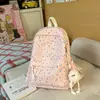 Mochila Simple Japonesa para Viajes y Commute Ins Ligera para Estudiante de Primaria Bolsa de Doble Hombro Descompresión Fresca Mochila Escolar para Estudiante de Secundaria Femenina