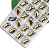Taladro de imitación austriaco de alta calidad, de forma especial, de fondo plano, cosido a mano, con hebilla plana en forma de S, para bricolaje, accesorios de joyería con diamantes de imitación para ropa, taladro de vidrio