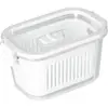 Pote Acrílico Hermético Slim 1780ml Branco