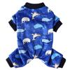 Ropa para Perros de Vacaciones Europeas y Americanas Transfronteriza Primavera y Otoño Ropa para el Hogar Teddy Bichon Estampado de Dibujos Animados Ropa Navideña de Cuatro Patas para Mascotas