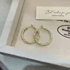 Pendientes de aro compactos de estilo coreano en espiral retorcida, sencillos y de moda, pendientes elegantes con un diseño único, accesorios para orejas de mujer de alta gama