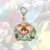 Llavero Serie Pikachu Transfronterizo Acrílico Plano 2D Colgante Espejo Retrovisor de Coche Mochila Estilo Europeo y Americano