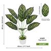 Planta verde casco de tartaruga bambu simulação cabeça pequena modelagem anêmona solta planta de viagem banana decoração de interior plantas ornamentos em feixe atacado