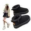 Botas de Nieve Cálidas para Exteriores, Nuevos Modelos de Otoño e Invierno, que Aumentan la Altura, Botas de Algodón de Caña Alta Engrosadas, Forradas de Felpa, Zapatos de Algodón Grandes a Prueba de Frío