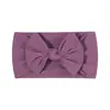 Diadema Elástica de Nylon Tejida a Mano de Color Sólido con Lazo de Ala Ancha para Niños, Amazon Europeo y Americano Transfronterizo, Accesorios para el Cabello Infantil 228
