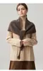 26 Otoño Invierno Nuevo Chal de Cachemir Hecho a Mano para Mujer con Borlas Largas Cárdigan Bufanda Triangular Versátil Tejido Prendas de Abrigo Pequeñas