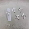 Estilo Punk Retro Cruz Aleación Decoraciones para Uñas Color Oro Plata Pines Uñas Portables DIY Accesorios para Uñas Mayoreo