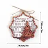 Navidad Transfronteriza Tridimensional de Madera Imán Magnético para Refrigerador Adornos Colgantes de Madera de Ambiente Festivo Colgantes para Decoración de Árbol de Navidad