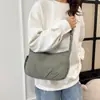 Bolsa Cuadrada Pequeña Estilo Japonés, Casual y Sencilla, Nueva Bolsa Cruzada para Viaje de 2025, Color Sólido, Ligera, Bolsa tipo Empanada para Viaje
