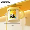 Estante de Almacenamiento Magnético para Cepillo de Dientes y Vaso de Enjuague Bucal Montado en Pared Sin Taladro Ventosa Magnética Set de Lavado para Baño del Hogar Colgador