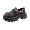 Mocasines de mujer sin cordones con suela gruesa 2026 nuevo estilo coreano modernos y elegantes casuales cómodos zapatos de moda