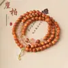 Pulsera Circular Múltiple de Ciprés Natural 6mm DIY Bolsa de la Fortuna de Jade Rosa Pulsera Artística Suave Envolvente para Mujer Venta al por Mayor desde el Fabricante