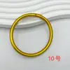 Pulsera de Silicona Brillante Europea y Americana Transfronteriza Nueva Placa Metálica Ligera Color Oro Foil 0.5 Pulsera de Silicona para Mujer