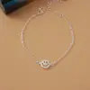 Pulseira de Prata Estudantil que Preserva a Cor para Mulheres, Pulseira Simples, Joias Estilo Coreano de Estrela e Borboleta, Fabricante de Presentes da Moda, Comércio Exterior