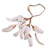 2024 nuevo bohemio transfronterizo largo de dos colores diadema de plumas diadema de Halloween fabricantes de tocados de plumas