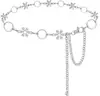 Amazon Diseño Creativo Cadena para Mujer Ajustable Cuadrada Metálica Cadena Gruesa para Cintura Moderna Sencilla Accesorio para el Día a Día