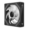 Prism cuarta generación 12cm ventilador de refrigeración de chasis blanco sincronización Shengguang 5V3 pines ARGB magia PWM control de temperatura silencioso