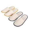 Pantuflas desechables de hotel hospitalidad en casa viaje Hotel Estrella Hotel Hotel pantuflas de lona en stock venta al por mayor de fábrica