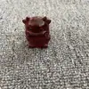 Talla en Madera de Sándalo Rojo Juego Completo de 12 Animales del Zodiaco Manijas Lindos Adornos Curativos de Escritorio Manijas Antiguas para Atracciones Turísticas