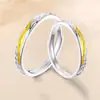 Anel Casal Tindal Banhado a Prata Novo para Homens e Mulheres Luxo Leve Nicho Presente de Aniversário Venda Direta da Fábrica