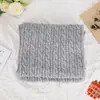 Conjunto de Tres Piezas Versátil de Moda para Mujer, Gorro de Punto Jersey, Cálido de Invierno, Grueso, Protector de Orejas, Gorro de Punto Trenzado