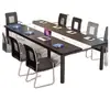 Mesa de Conferência Mesa Longa Simples Moderna Retangular Mesa de Escritório Mesa de Negociação Mesa Longa em Tira Bancada Mesa de Treinamento de Funcionários