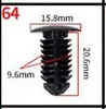 Adecuado para todos los series de automóviles, accesorios de hebilla de coche, hebilla de panel de puerta de expansión de parachoques de panel de puerta completo