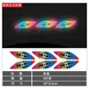 Pegatinas para Guardabarros de Coche, Pegatinas para Espejo Retrovisor, Pegatinas Reflectantes para Parachoques Trasero de Maletero, Pegatinas de Advertencia, Pegatinas Decorativas Personalizadas Creativas para Carrocería de Coche con Adhesivo de Resina