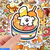 100 Dibujos Lineales de Cachorros Lindos y de Alto Valor y Comida, Impermeables de Alta Definición Pegatinas para Estuche de Computadora de Escritorio y Teléfono