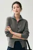 Chaleco de punto 100% cachemir puro para mujer, cárdigan de punto trenzado adelgazante y versátil, chaleco interior estilo preppy