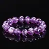Pulseira de Ametista Lavanda Natural Gelo-Claro, Presente Feminino Gelo-Claro e Elegante, Pulseira de Cristal de Círculo Único Atacado