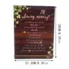 Decorações de Mesa de Casamento de Madeira Estilo Americano Transfronteiriças, Artesanato Decorativo de Atmosfera Festiva, Placas de Madeira para Aniversário de Casamento