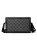 Bolso de hombro para hombre de alta calidad, pequeño, cuadrado, a la moda, sencillo, a cuadros, ligero, para negocios, informal, de calle.
