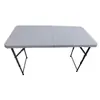 Mesa plegable personalizada transfronteriza para puestos de mercado nocturno, mesa portátil para acampar al aire libre, mesa larga para uso doméstico, escritorio, mesa de comedor