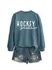 Sudadera para Mujer Amazon Otoño e Invierno Cómoda y Versátil Casual Transfronteriza Hockey Abuela Corazón Pequeño