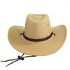 Sombrero vaquero occidental de lino americano para primavera y verano, ideal para montañismo al aire libre, informal, para caballero, para hombres y mujeres.