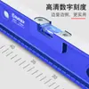 Regla de Nivelación Doméstica de Alta Precisión, Herramienta Instrumento de Equilibrio Sólido Anti-Caída Pequeña de Aleación de Aluminio con Imán Fuerte