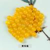 Jingdian joyería 6mm cuentas medio agujero piedra ágata pulida piedra ojo de gato cuentas concha cuentas sueltas aretes Accesorios Venta al por mayor