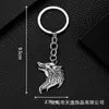 2021 Joyería Punk Vintage Llavero Cabeza de Lobo Colgante de Animal Llavero de Hombre Agresivo de Moda Accesorios