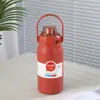 Taza Termo Personalizada de Acero Inoxidable 316, Botella de Agua Portátil para Deportes al Aire Libre, Aspecto Elegante, Taza con Popote tipo Bolso de Gran Capacidad
