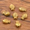 6 antiguo oro diy aleación joyería conector de cuentas de agujero pequeño vida marina pez caballito de mar tortuga sirena cuentas