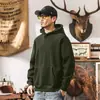 Sudadera con capucha de peso pesado estilo retro americano para hombre, marca de tendencia nueva de otoño 2026, top casual negro holgado de manga larga para hombre