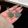 Colgante de Jade Hetian Natural en Color Agua Clara, Color Verde Antiguo, Adorno de Jade del Buda Maitreya Panzudo Riendo