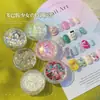 Preço de Liquidação Conjunto de Acessórios para Nail Art: Pérolas, Strass, Tachas de Liga, Resina, Lantejoulas de Concha, Pó de Espelho, Pó de Glitter, Zircônia