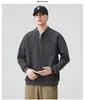 Roupas Masculinas Fengshe / Moletom masculino com forro de fleece e espessado, jaqueta de manga longa da moda para trabalhos pesados, novidade outono e inverno 2026