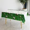 Mantel rectangular desechable de PE grueso estampado para Amazon transfronterizo, tema de fútbol, béisbol, fiesta de cumpleaños